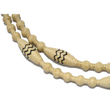 TRB 16 Plait Natural Rawhide Romal Reins with George Moore Pattern