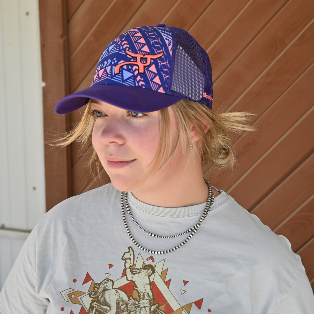 RopeSmart Purple Aztec Pattern Cap