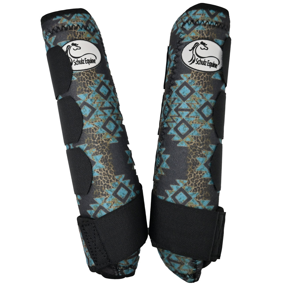 Schulz Equine 2 Pack Aztec Jungle Splint Boots