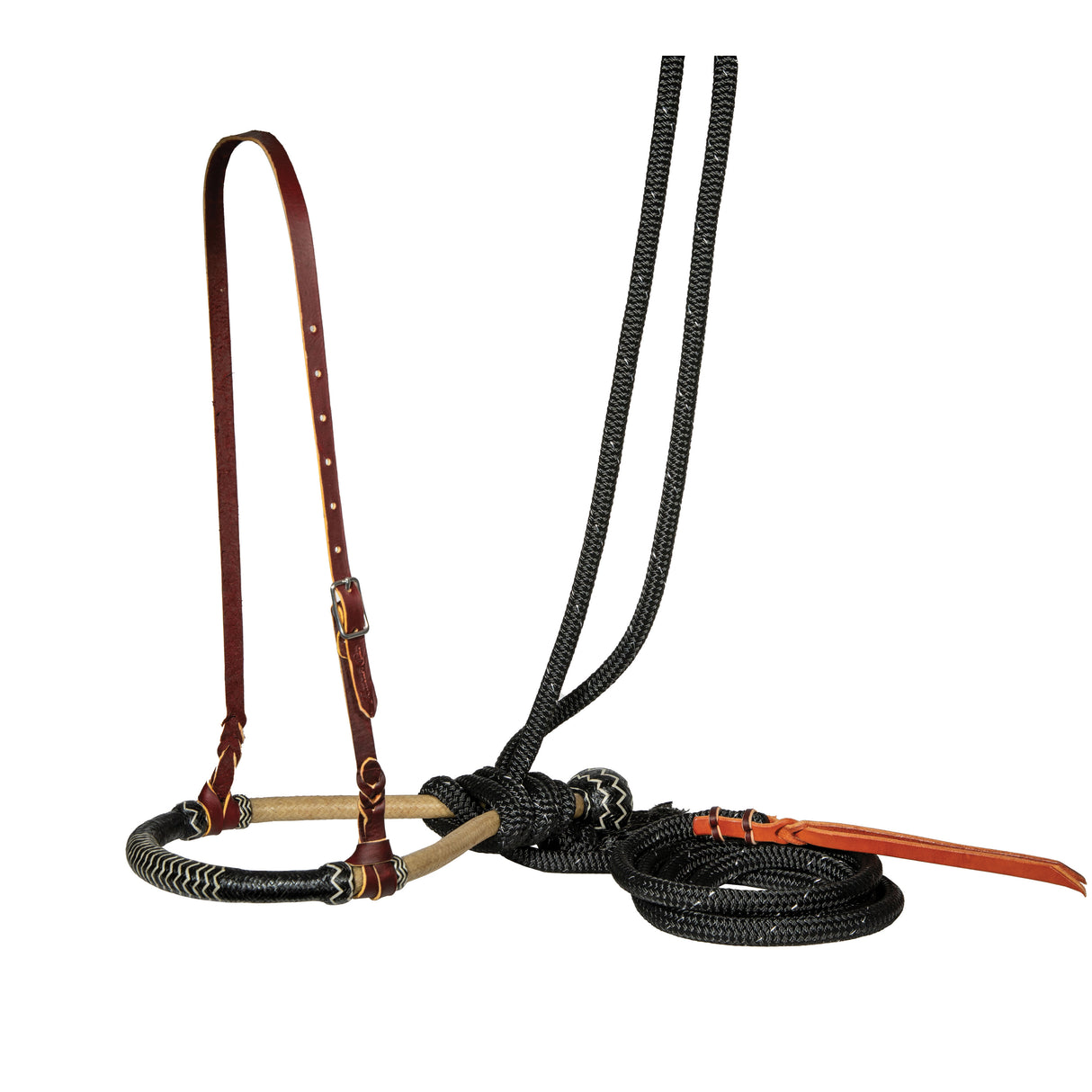 Professional's Choice Bosal Set with Black Yacht Rope Mecate