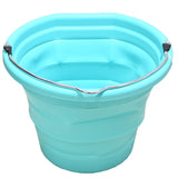 Boss Bucket Collapsible Flat Back Bucket- Turquoise