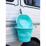 Boss Bucket Collapsible Flat Back Bucket- Turquoise