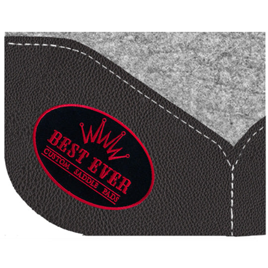 Best Ever 1 1/4" Kush Pad with Black Wear Leathers and Red Patch- 32"X32"