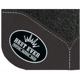 Best Ever 1" OG Fleesar Series Saddle Pad with Black Wear Leathers & Silver Patch- 32"X32"