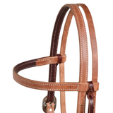 Berlin Custom Leather 3/4" Doubled 'N Stitched Browband Headstall