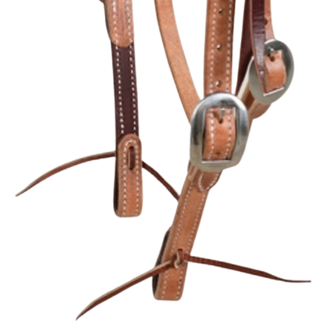 Berlin Custom Leather 3/4" Doubled 'N Stitched Browband Headstall