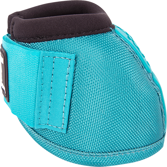 Classic Equine Flexion No-Turn Bell Boots- Aqua