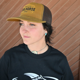 Coolhorse 112 Whiskey and Chocolate Snapback Cap with Amarillo Texas Logo