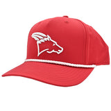 Coolhorse 258 Red Snapback Cap with White Rope and Head Logo