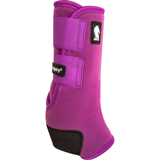 Classic Equine Legacy2 Front Protective Boots- Plum