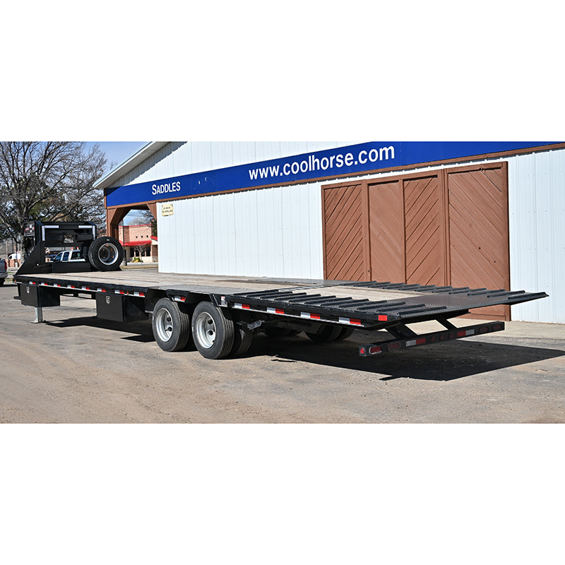 2021 Bruton Flatbed Trailer w/ Tandum Dual Axles, Hydrualic Dove Tail,