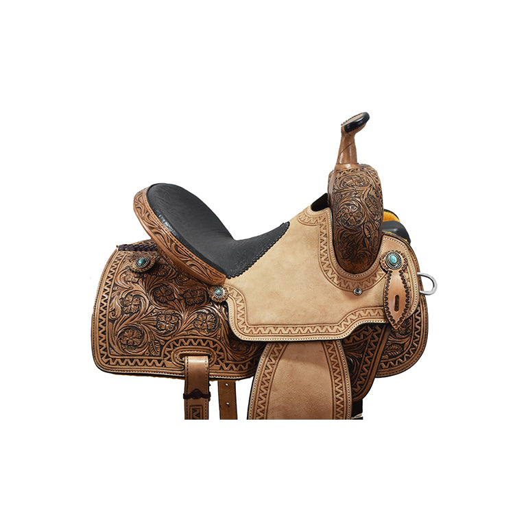 SOLD! New! 13.5" Usher Brand Branded Barrel Racing Saddle