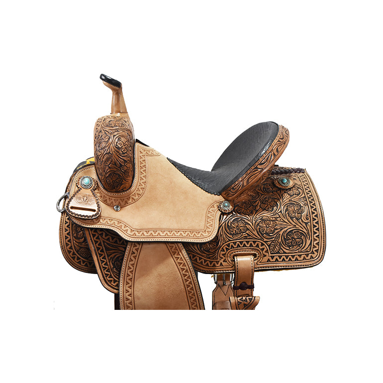 SOLD! New! 13.5" Usher Brand Branded Barrel Racing Saddle