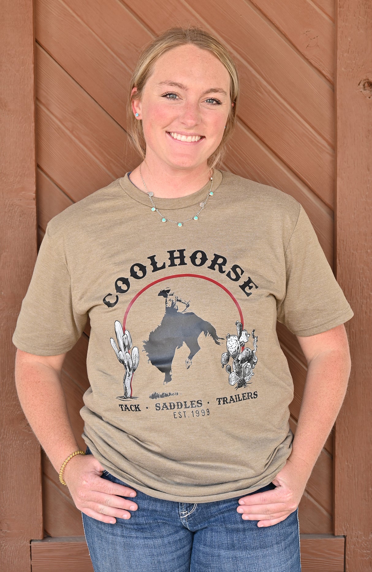 Coolhorse Coyote Brown Desert Cowboy T-Shirt