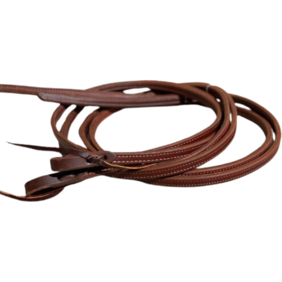 Double Stitched Latigo Leather Split Reins