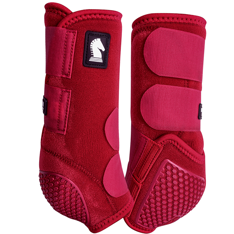 Classic Equine Flexion by Legacy Front Protective Boots- Crimson