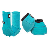 Classic Equine Flexion by Legacy Front & Bell Boot Combo Pack- Aqua