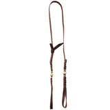 TRB Latigo Leather Bosal Hanger with Rawhide Accents