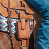 Martin Saddlery Chestnut Leather Roughout iPhone Holder