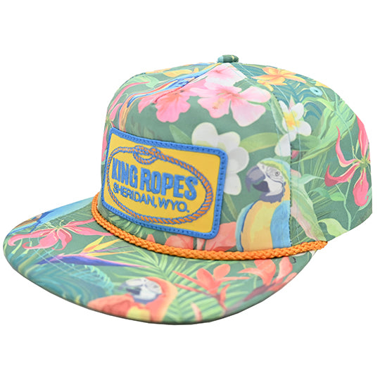 King Ropes Hawaiin Rainforest Print Cap