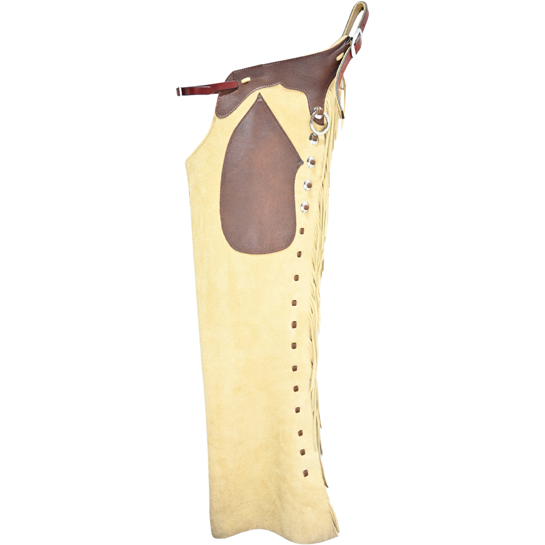 K Bar J Leather Co. Roughout Butter Versatility Chaps