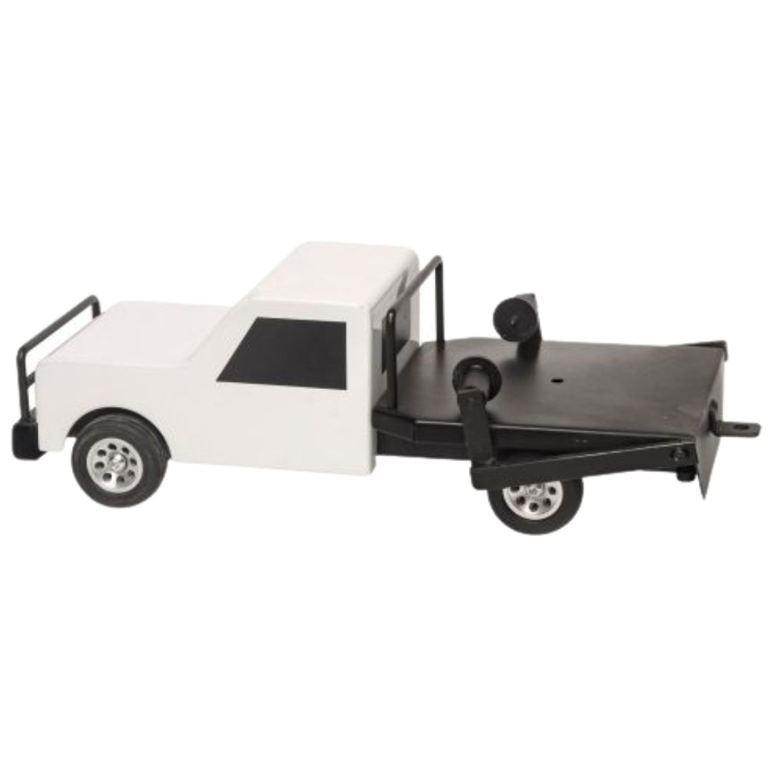 Little Buster White Flatbed Hay Truck