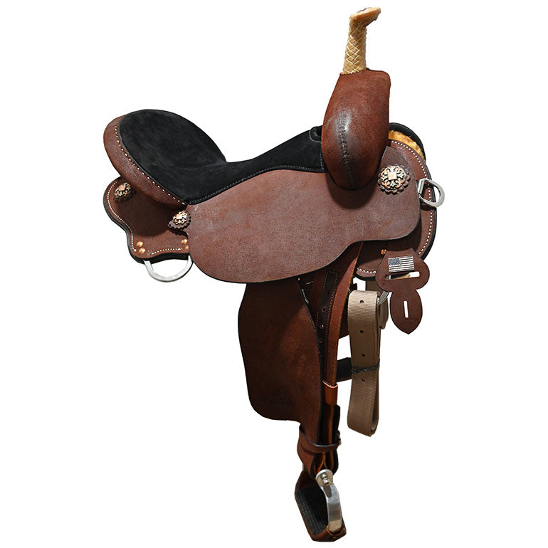 New! 15.5" Martha Josey Mitchell Light Weight Barrel Racing Saddle