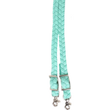 Martin Saddlery 1" Barrel Reins Braided Nylon with Knots- Mint