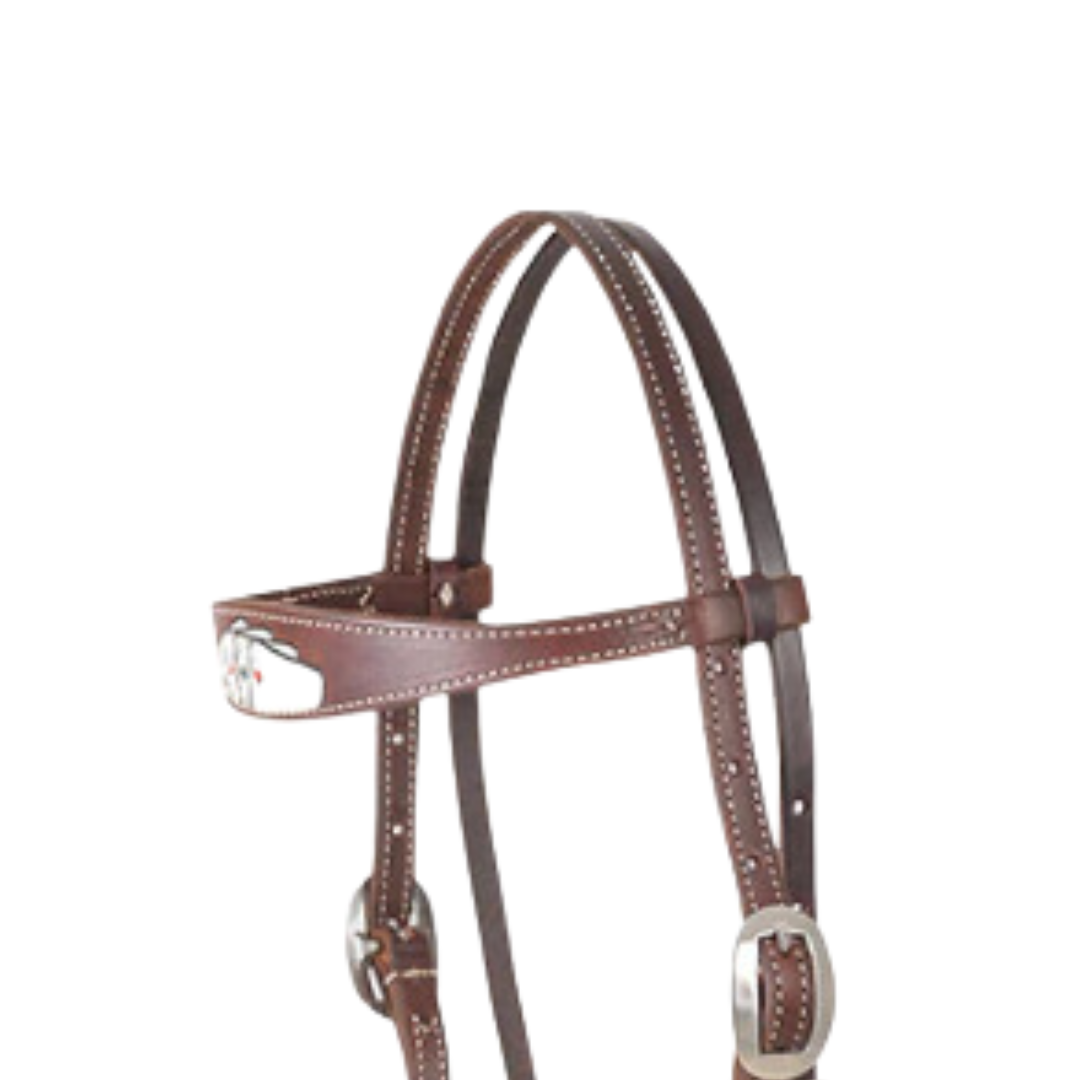 Martin Saddlery Card Suit Browband Headstall