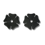 Metalab Black Steel Cloverleaf Rowels 1 3/8"