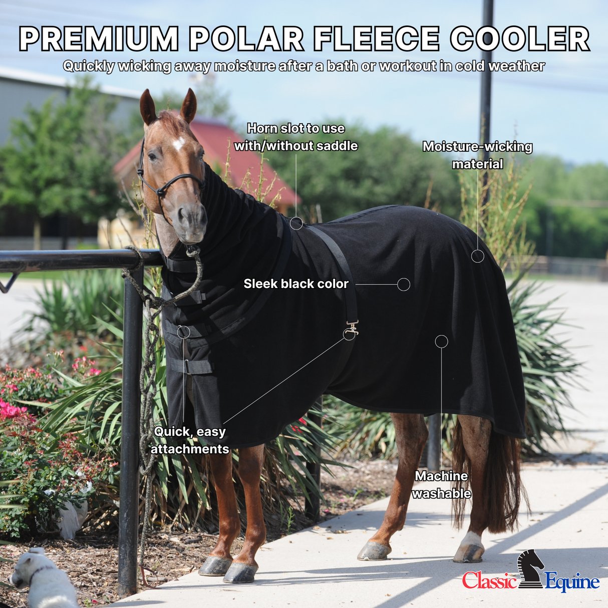 Classic Equine Premium Polar Fleece Cooling Sheet