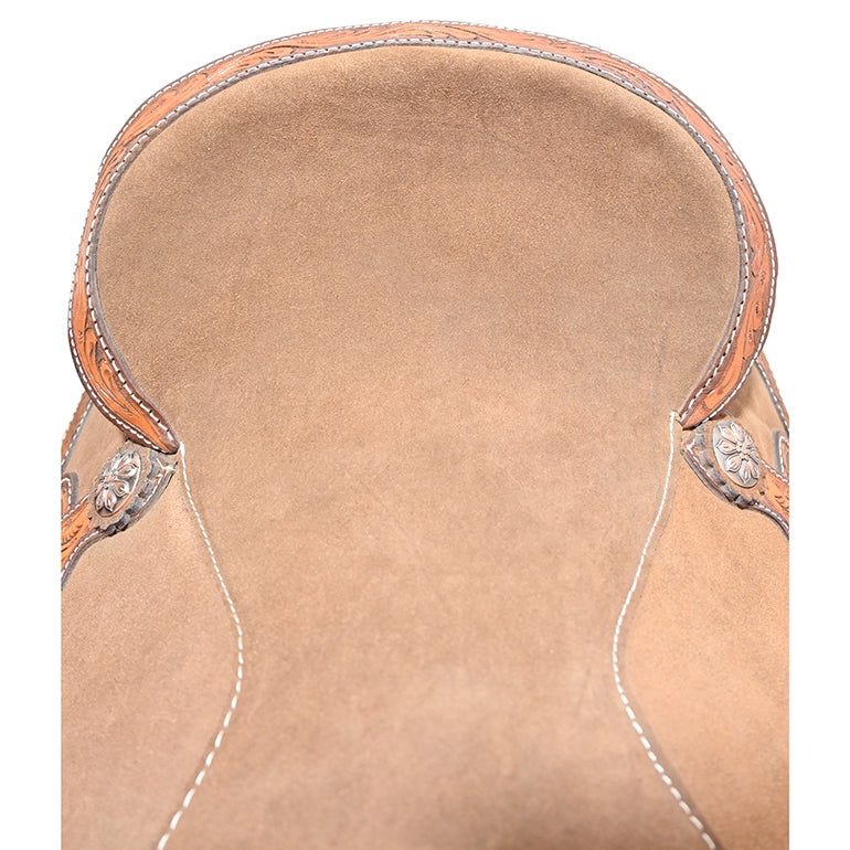 New! 16" Laramie Brown Barrel Racing Saddle By Tough One Saddlery