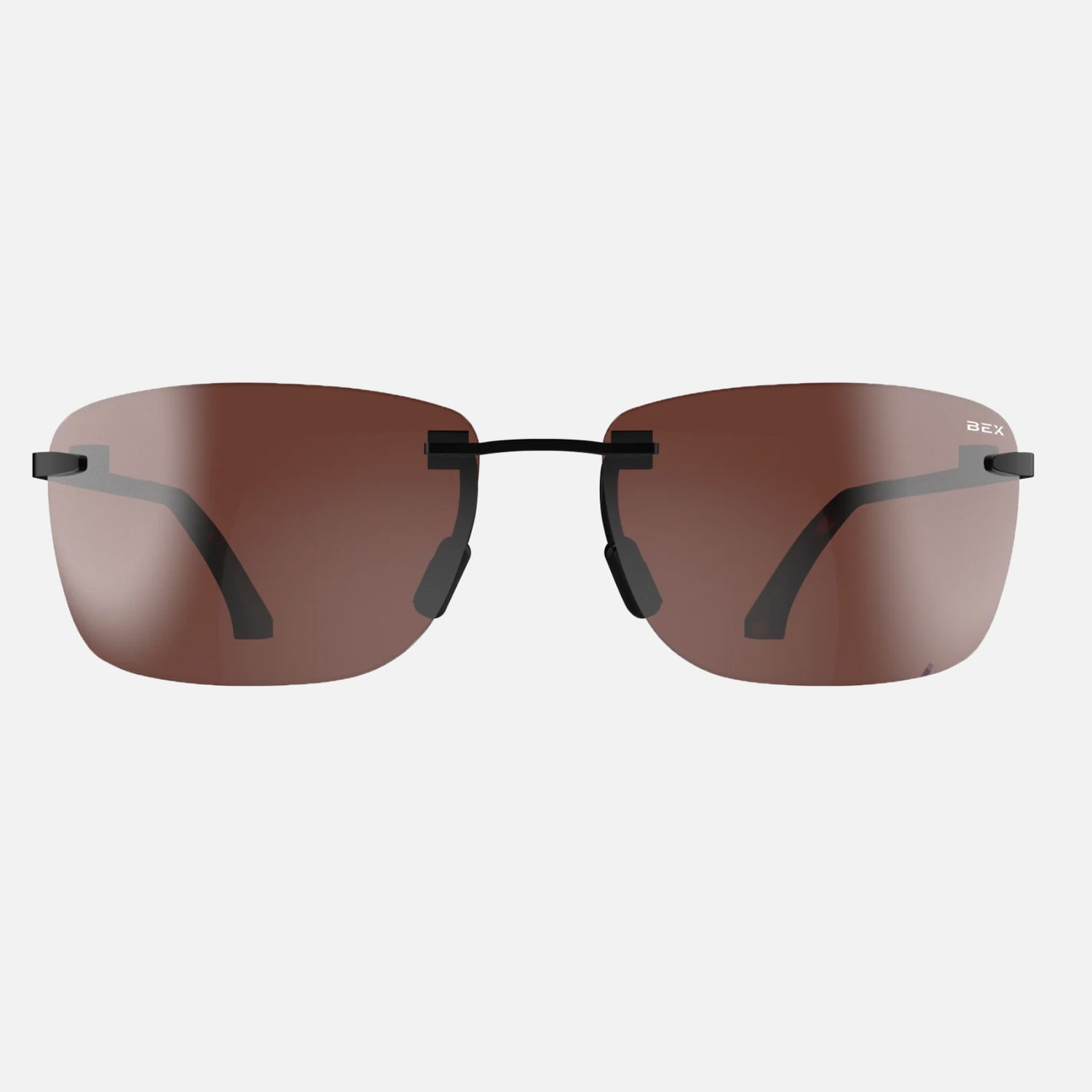 BEX Sunglasses Legolas- Black/Brown with Silver Flash