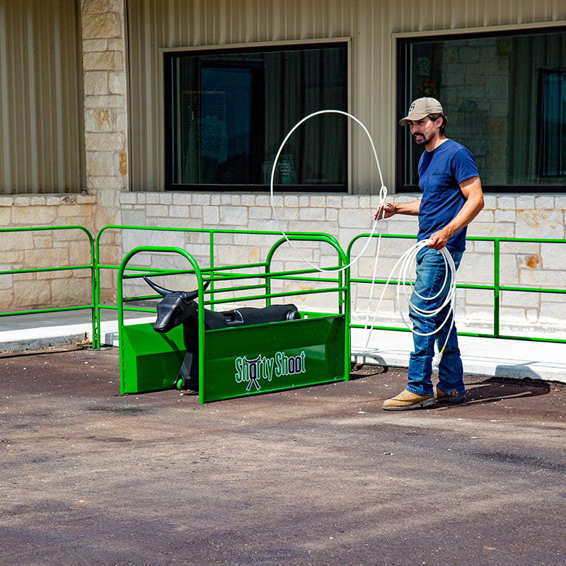 Shorty Shoot Ground Roping Dummy Chute