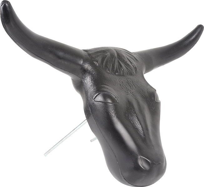 Classic Ropes Steer Head Dummy- Black