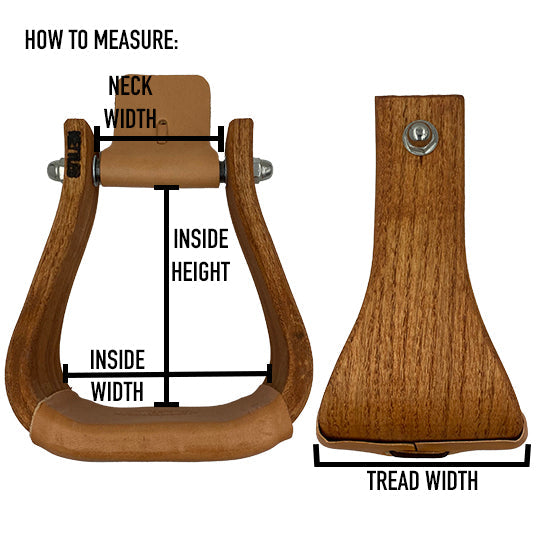 Scott Thomas Saddlery Roughout Stirrups