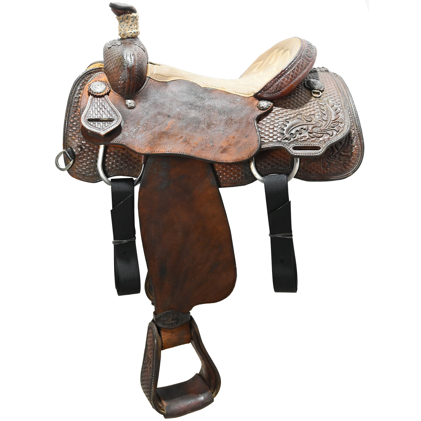 Used 15" Tod Slone Calf Roping Saddle