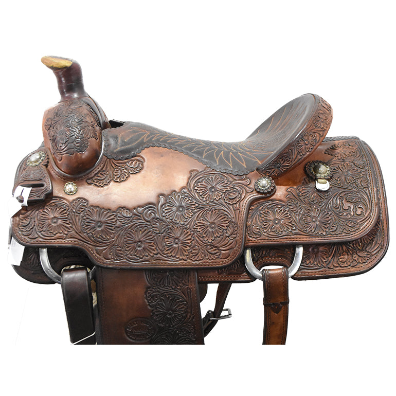 Used 16.5" Billy Hogg Calf Roping Saddle