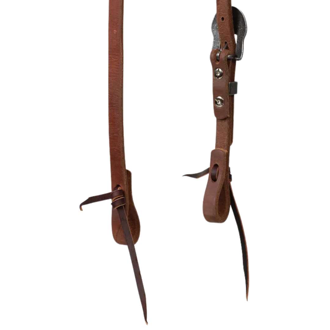 Weaver Leather ProTack Split Ear Headstall with Designer Thunderbird Buckle