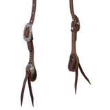 Weaver Leather Working Tack Sliding Ear Headstall with Floral Hardware