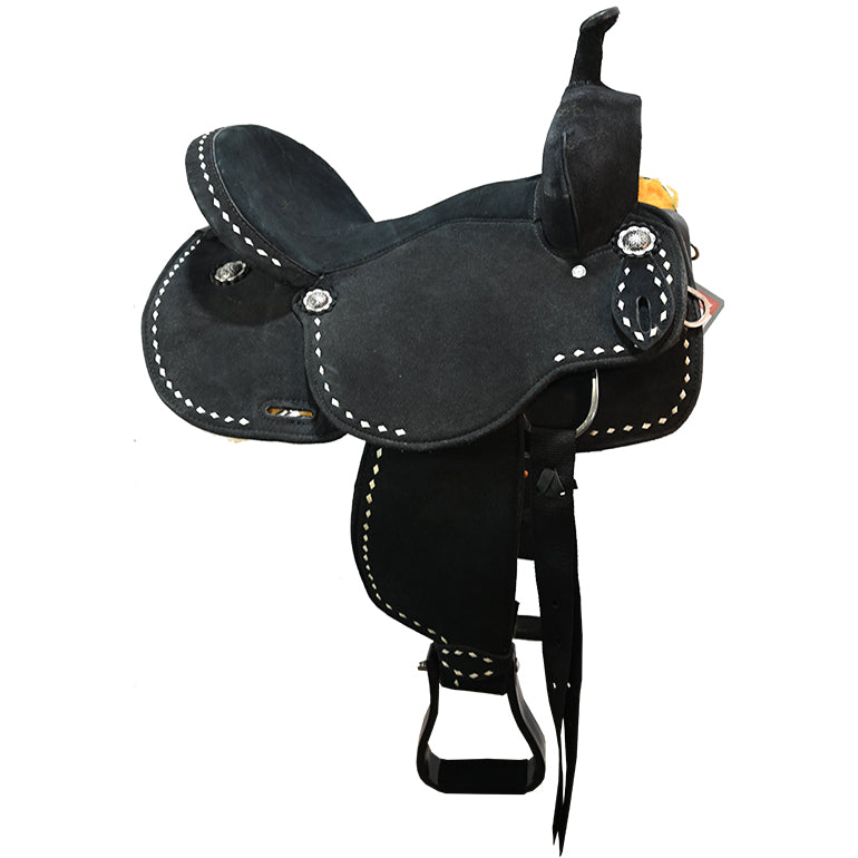 New! 14" Stratford Black Barrel Racing Saddle