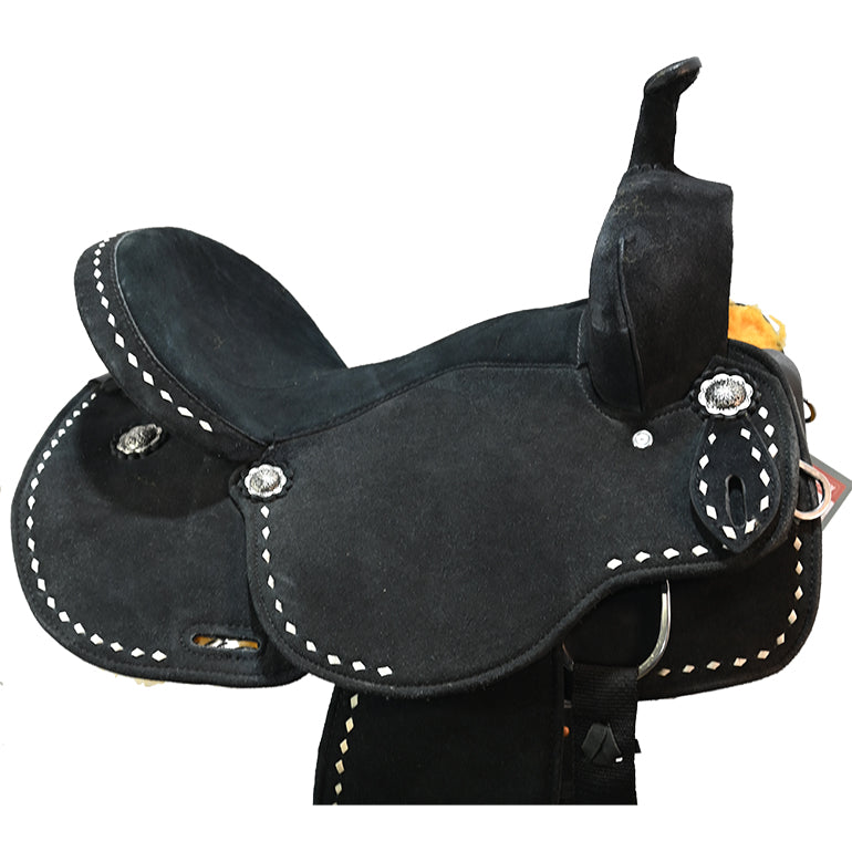 New! 14" Stratford Black Barrel Racing Saddle