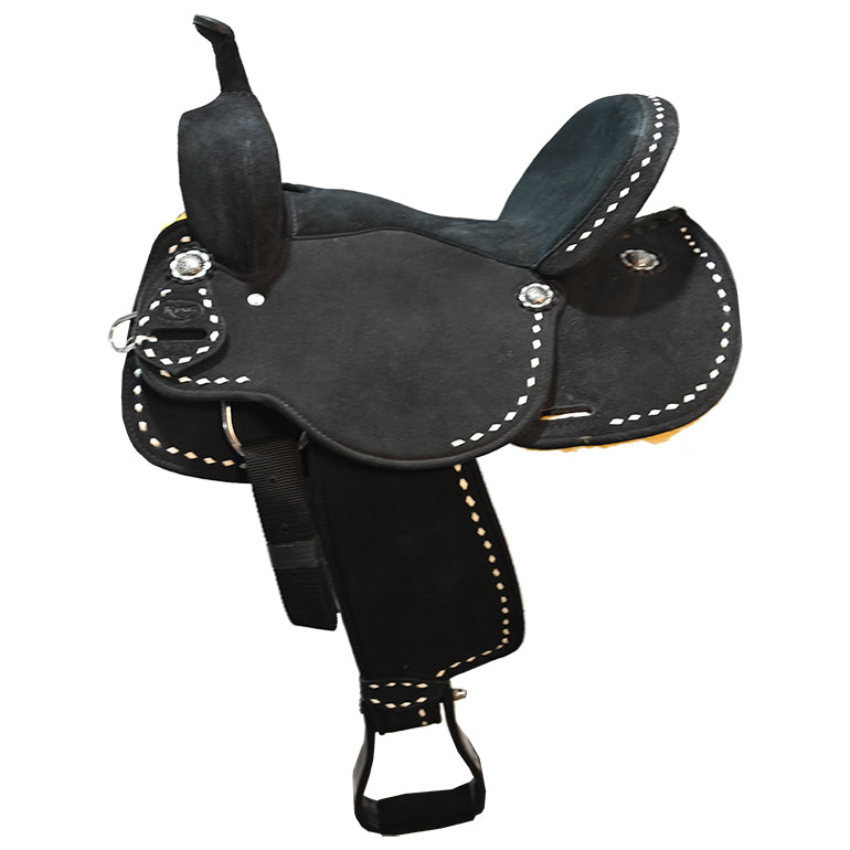 New! 14" Stratford Black Barrel Racing Saddle