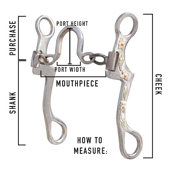 Classic Equine Rasp Shank Performance Ported Chain Bit