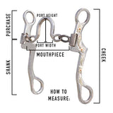 Classic Equine Rasp Shank Performance Ported Chain Bit