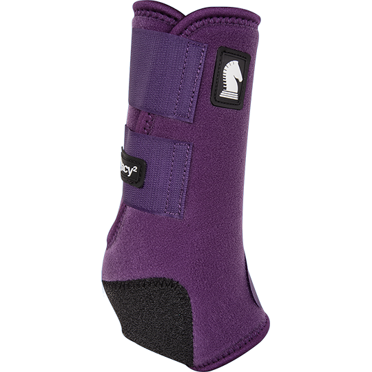 Classic Equine Legacy2 Front Protective Boots- Eggplant