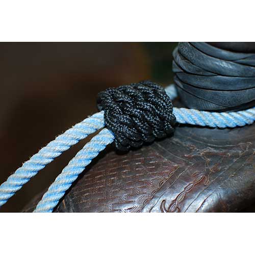 Black Braided Horn Knot