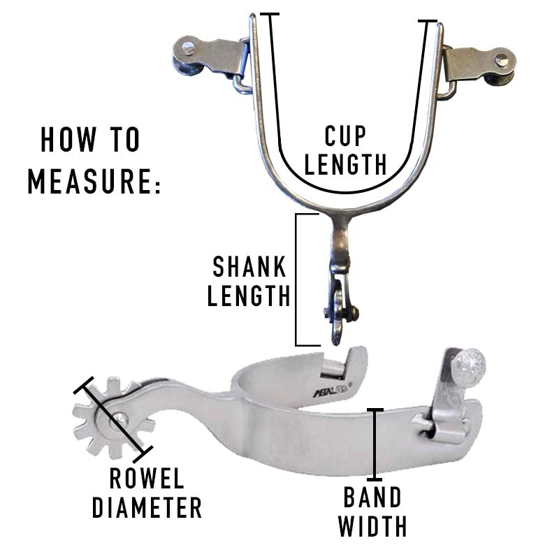 Classic Equine 1" Performance Spurs with 2" Shank