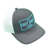 Fast Back Ropes Charcoal and White Mesh Cap