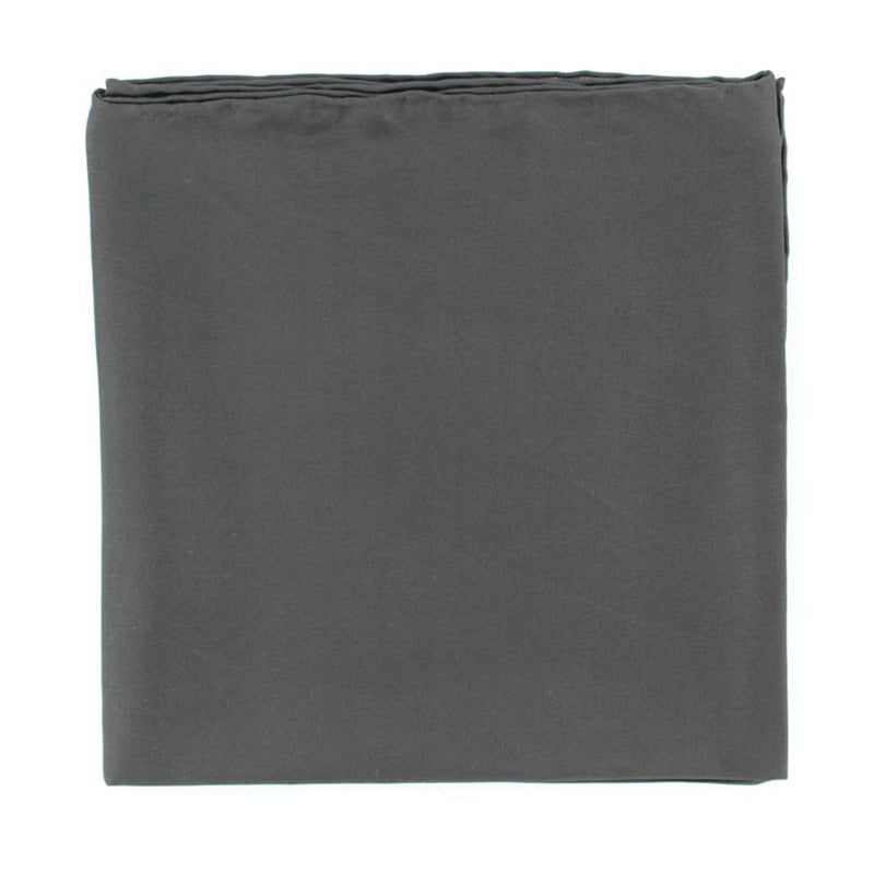 M & F 35"X35" 100% Silk Wild Rag in Solid Black